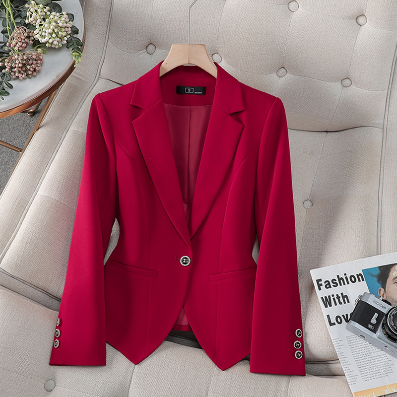 Women Formal Wear Winter - Neue Modische Damen-Blazer in Rot, Weiß