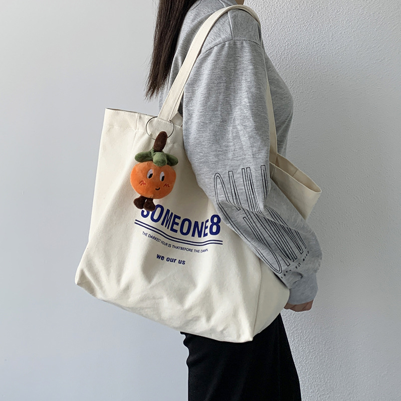 Structured Handbag Work - Brief ins Leinwand Tasche Student Handtasche