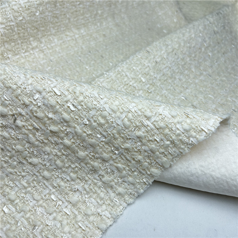 Tailored Coat Wool - Beigefarbener französischer, luxuriöser, drapierter, mit Fransen