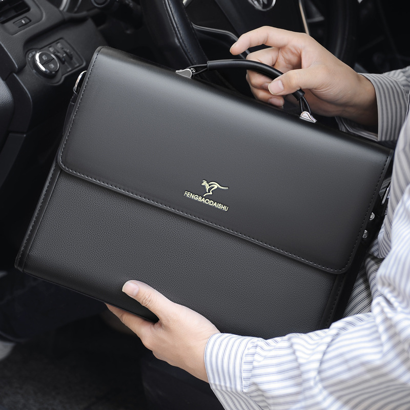 Structured Handbag Work - Luxuriöse Herren-Aktentasche, Designer, Arbeit, Business, lässig,