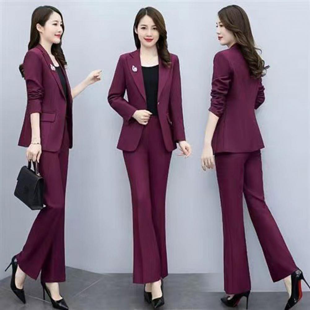 Women'S Formal Wear With Pants - 2-teiliges Damen-Anzug-Set mit Formalem Mantel und