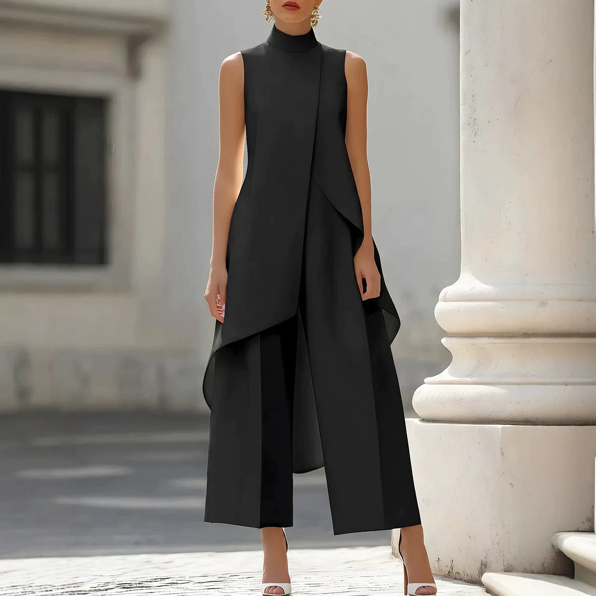 Damen-Set mit Stehkragen, ärme – Women'S Formal Wear With Pants Bewertung und Preis