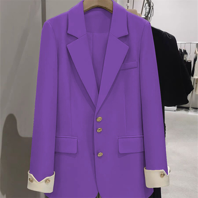 Mode Damen Blazer Farbe Block  – Women Formal Wear Winter Bewertung und Preis