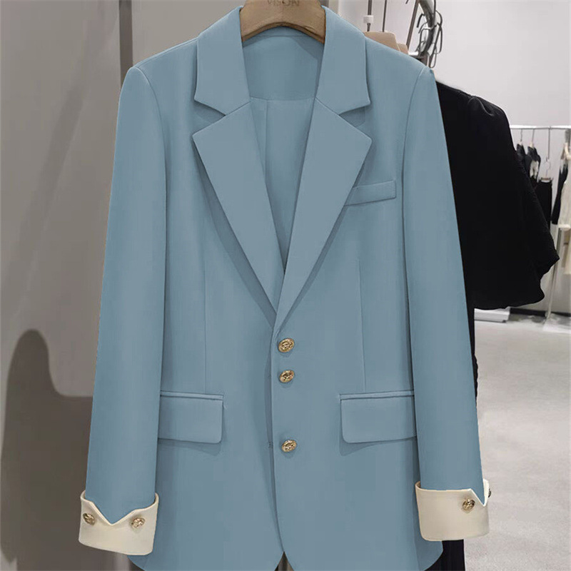Mode Damen Blazer Farbe Block  – Women Formal Wear Winter Bewertung und Preis