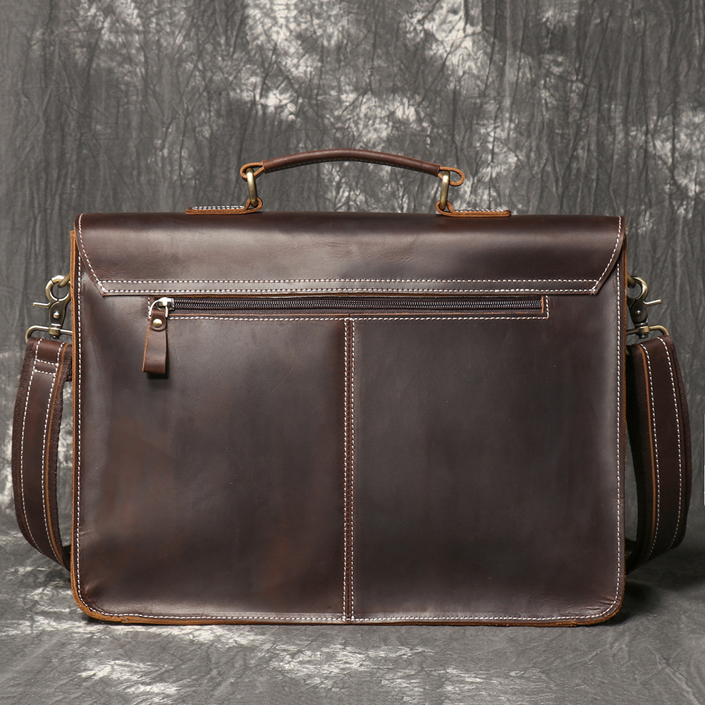 Vintage handgemachte Crazy Hor – Structured Handbag Work Bewertung und Preis